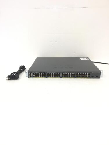 CISCO Catalyst 2960-X WS-C2960X-48FPD-L 48 Ports Rack Mount Network Switch,QTY