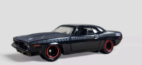 1970 PLYMOUTH AAR CUDA Diorama Collectible DieCast Model Car 1:64 Black LOOSE