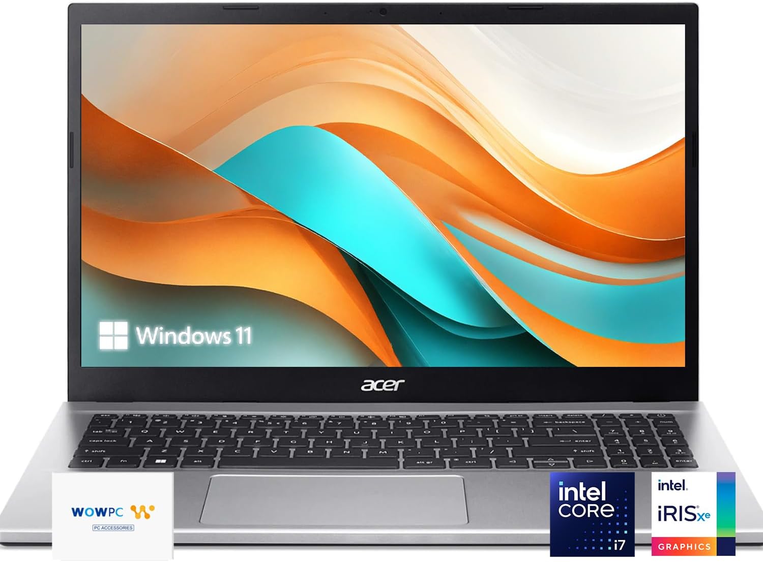 acer Aspire 3 Laptop | 15.6″ FHD | Intel Core i7-1165G7 | Quad-core | Intel Iris Xe Graphics | 36GB RAM | 1TB PCIe SSD | Wi-Fi 6 | Long Battery Life | Windows 11 | w/WOWPC OS Recovery USB