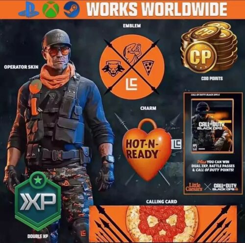 CALL OF DUTY BLACK OPS 6 LITTLE CAESARS CODE INSTANT 24/7  – READ DESCRIPTION