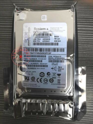 IBM 300GB 2.5″ SAS Hard Drive 42D0637 42D0638 42D0639 10K RPM