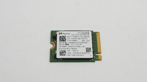 SK Hynix  BC511 HFM256GDGTNI-82A0A 256 GB NVMe 30mm Solid State Drive