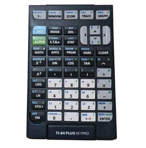 Texas Instruments TI 84 Plus Keypad. Calculator Not Included.