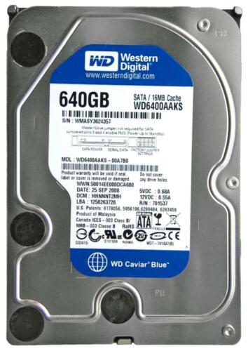 WD6400AAKS Western Digital CAVIAR BLUE 640GB 7200RPM 3Gb/s 3.5″ SATA Hard Drive