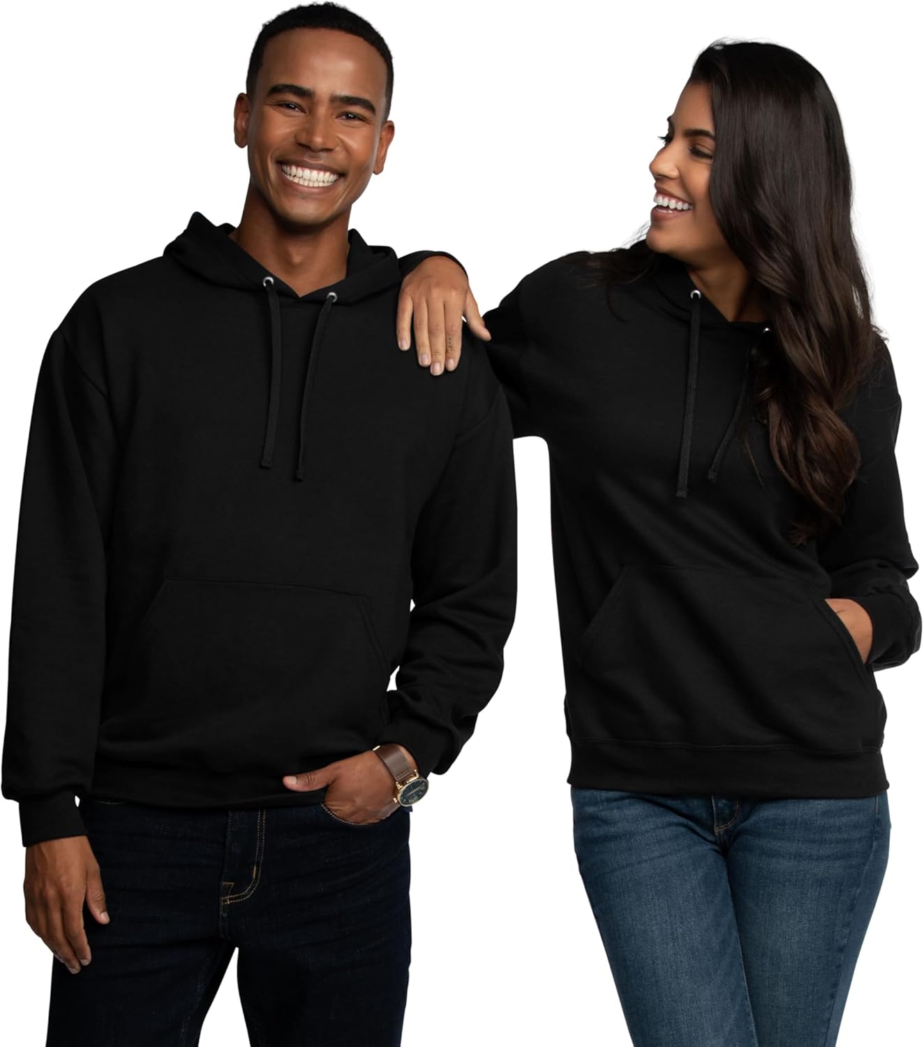 Fruit of the Loom Men’s Eversoft Fleece Hoodies, Moisture Wicking & Breathable, Pullover Hooded Sweatshirt