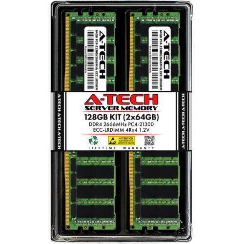 128GB 2x 64GB PC4-2666 LRDIMM Nutanix NX-1065-G5 NX-8155-G6 Memory RAM