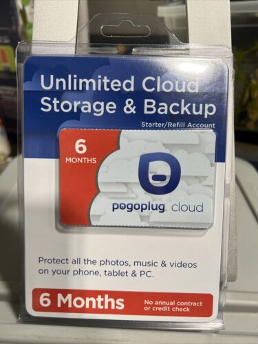 POGOPLUG CLOUD STORAGE & BACKUP 6-Month Unlimited Cloud Storage -Starter/Refill