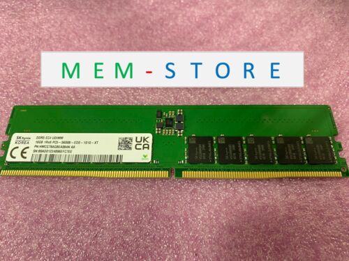 SK Hynix 16GB DDR5-5600MHz PC5-44800 1Rx8 ECC UDIMM Memory RAM Upgrade