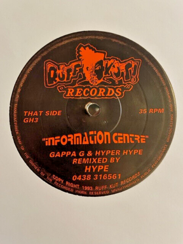 Gappa G & Hyper Hypa – Information Centre DJ Hype & Flex Mix 10″ Jungle Vinyl 93