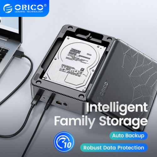 ORICO 3.5″ HDD DiskStation NAS Network Attached Storage (20TB/ARM/1GB) DISKLESS