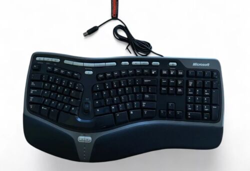 Microsoft Natural Ergonomic Keyboard 4000 v1.0 Model KU-0462 Wired USB – Tested