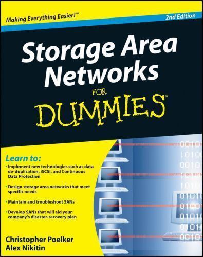 Storage Area Networks For Dummies [ Poelker, Christopher ] Used – Good