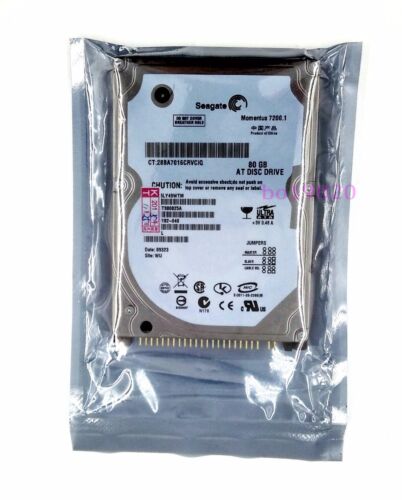 Seagate Momentus 7200. 80 GB 2.5″ 7200 RPM IDE Hard Drive HDD