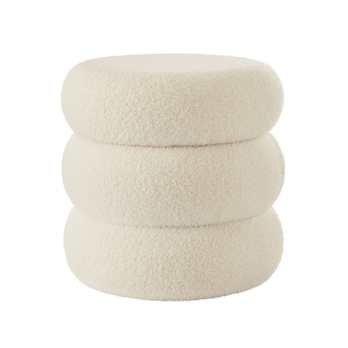 Mainstays MS2027704710-27 Boucle Cloud Storage Ottoman, Cream