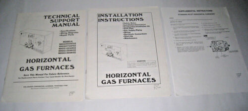 Horizontal Gas Furnaces Technical Support Manual & Installation Instructions 87