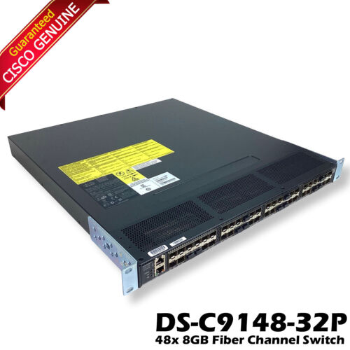 Cisco DS-C9148-32P-K9 DS-C9148S-K9 48-Port 16GbE SFP+ Multilayer Fabric Switch