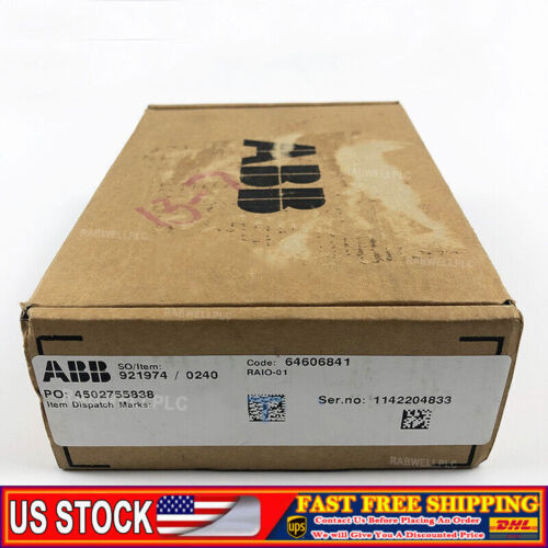 ABB RAIO-01 One New RAIO01 ETHERNET Adaptor Expedited Shipping