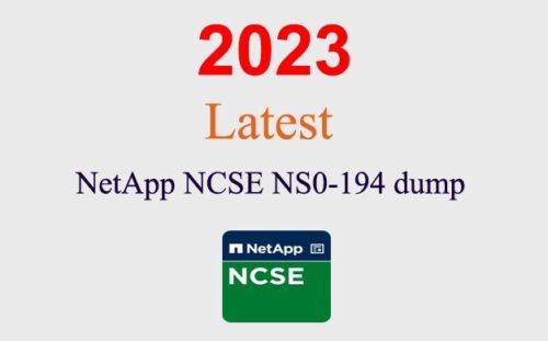 NetApp Certified Support Engineer NS0-194 dump GUARANTEED (1 month update)