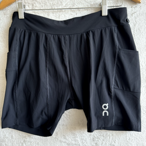 ON CLOUD  XXL  Men Hybrid Short  Pockets Running Active Black Swiss Engineer