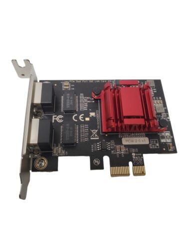 Desktop PCI-eX1 PCIE 2.0 Dual-Port Gigabit Server Network Card