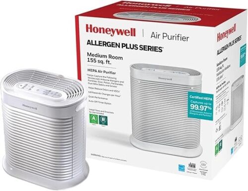 Honeywell HPA104 HEPA Air Purifier, Airborne Allergen Reducer for Medium Rooms C