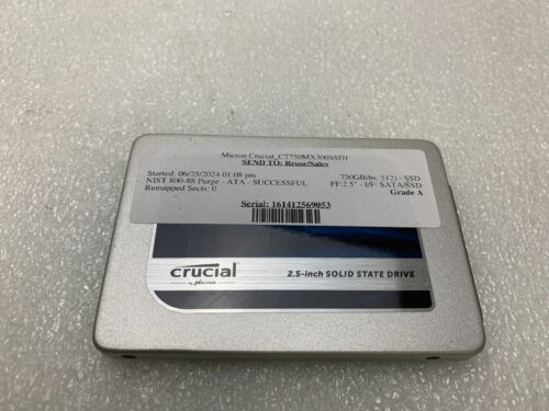 Crucial MX300 CT750MX300SSD1 750GB  2.5″ SATA Solid State Drive SSD Grade A