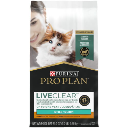 Purina Pro Plan Kitten Food Allergen Reducing, High Protein, LiveClear Chicken