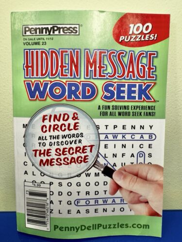 Penny Press Hidden Message Word Seek Digest Size Volume 23 2024