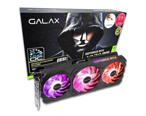 [GALAX] GEFORCE RTX 4070 SUPER EX GAMER BLACK OC D6X 12GB Graphic card/Express