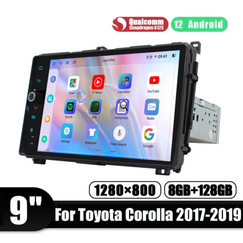 8+128GB Android12 Headunit for Toyota Corolla 2017-2019 Optical & Coaxial Output