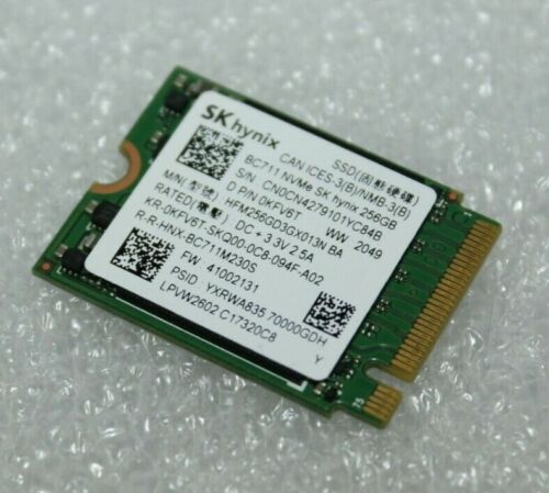 SK Hynix 256GB NVMe SSD Solid State Drive Dell KFV6T / 0KFV6T