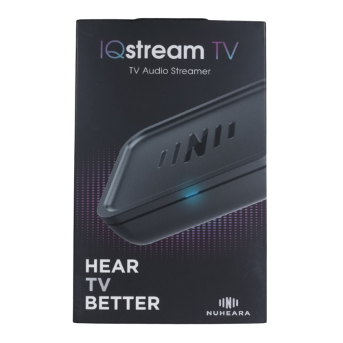 IQstream TV Audio Streamer Hear TV Better by Nuheara Qualcomm aptX Low Latency