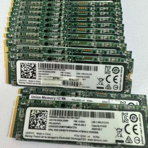 512GB LENOVO M.2 NVME 2280 PCIE3 x4 LENSE20512GMSP34MEAT2TA FRU:00UP471