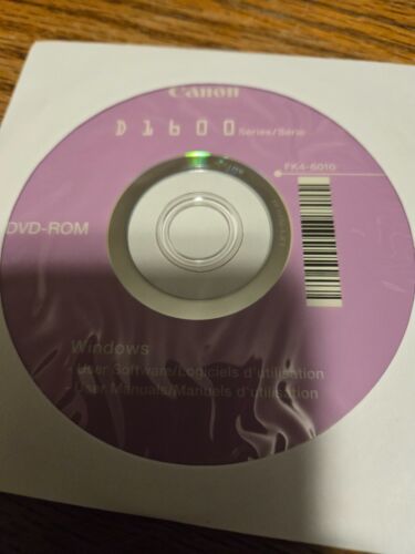 canon d1600 series DVD-ROM FK4-6010 disc