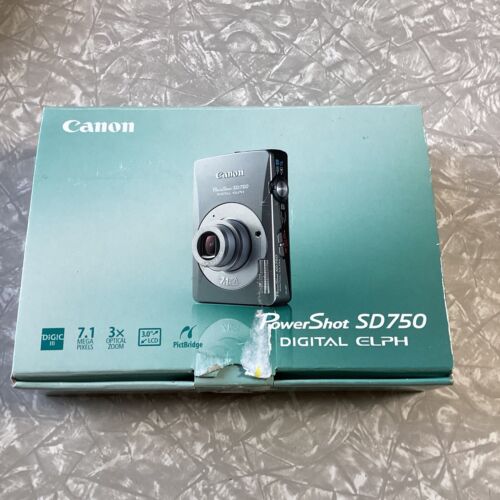 Canon PowerShot Digital ELPH SD750 / Digital IXUS 75 7.1MP Digital Camera READ