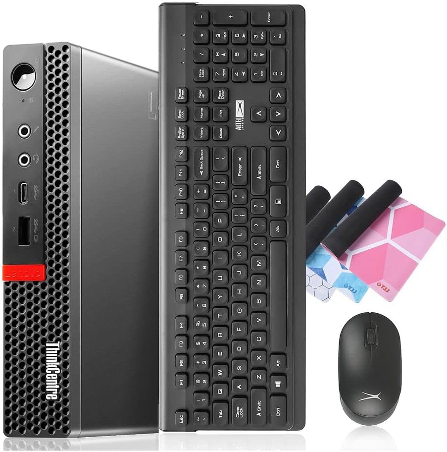 Lenovo M920q ThinkCentre Refurbished Desktop Computers i5-8500T Mini Business PC 16GB DDR4 1TB M.2 NVMe SSD + New 1TB SSD Built in WiFi 6E AX210 Bluetooth HDMI USB-C Windows 11 Pro (Renewed)