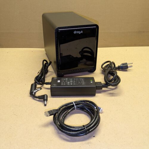 Drobo FS DRDS2-A Four Bay Ethernet NAS with Power Supply – No Disks – WORKS