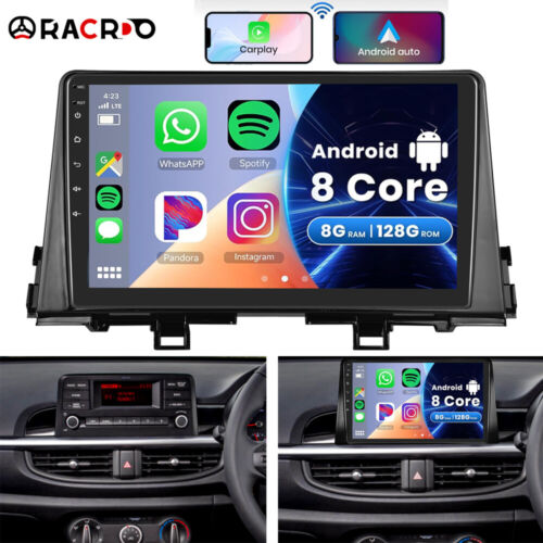 8+128GB Carplay Car Stereo For 2016-19 Kia Picanto Morning Android 13 GPS Radio