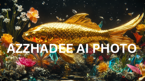 GOLD CARP FISH-AI GENERATE PHOTO-DIY-Digital photos for prints and decorations.