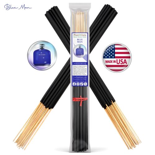 BLUE MAN Incense Sticks 19″ Jumbo Extra Large Bulk Handmade Hand Dipped