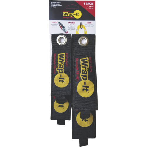 Wrap-It Heavy-Duty Storage Straps, 4-Pack (Two L, Two XL), Model# 104-34B