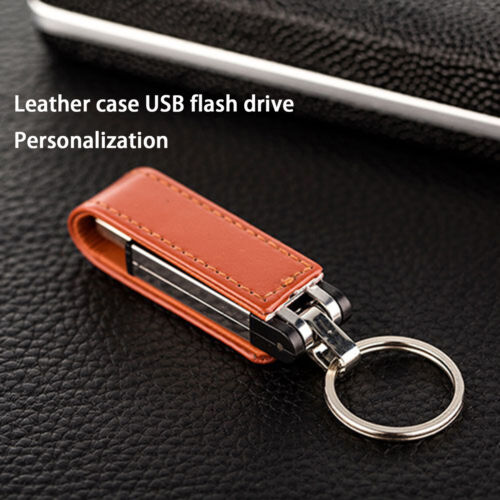 Usb Flash Stick Faux Leather Shell Data Storage Usb2.0 4/16/32/64/128gb Computer