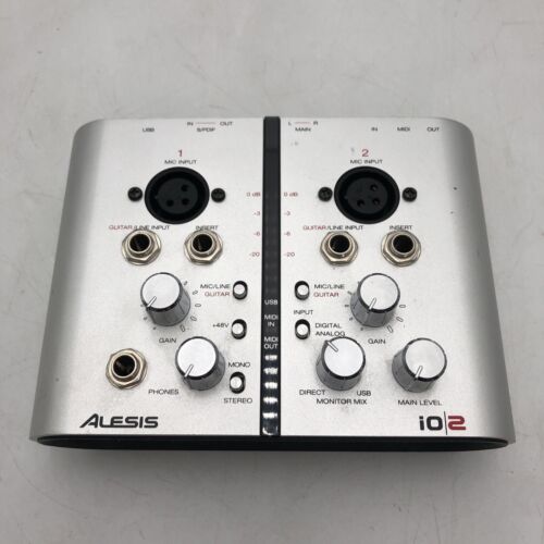 USED Alesis iO2 Express 2-Channel USB Recording Interface AS IS  READ A