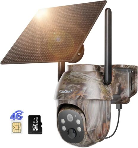 Usogood 4G LTE Solar Cellular Trail Cameras, 360°Game Camera with Night Vision