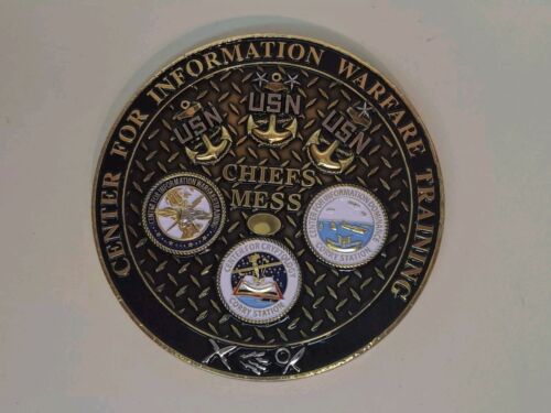 US Navy Challenge Coin CIWT CENTER FOR INFORMATION WARFARE (Pensacola) Chief/CPO