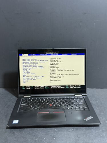 Lenovo ThinkPad X390 Yoga Core i7-8665U 1.9GHz 16GB RAM READ