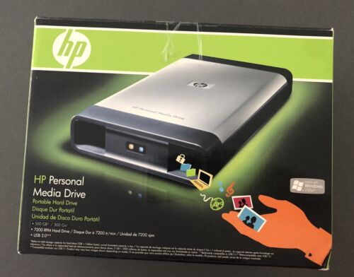 HP Personal Media Drive 500GB ( hd5000s )  External Drive barely used