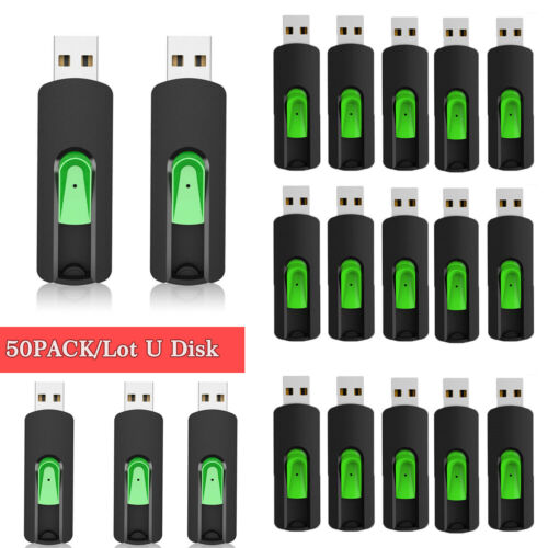 1-50PCS USB2.0 Flash Drive Memory Stick Data Storage Pen Thumb Drives Wholesale