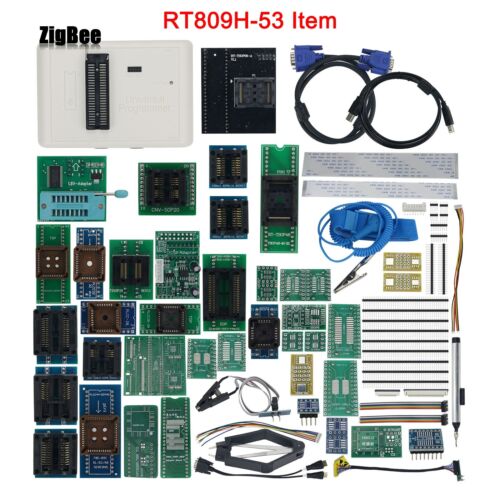 RT809H-53 Item Universal IC Programmer EMMC-Nand FLASH Programmer + 53 Items