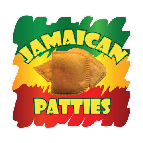 Food Truck Decals Jamaican Patties Restaurant & Food Concession Sign Yellow